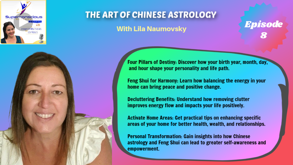 008 - Lila Naumovski - The Art of Chinese Astrology

Feng Shui
Chinese Astrology
Four Pillars of Destiny