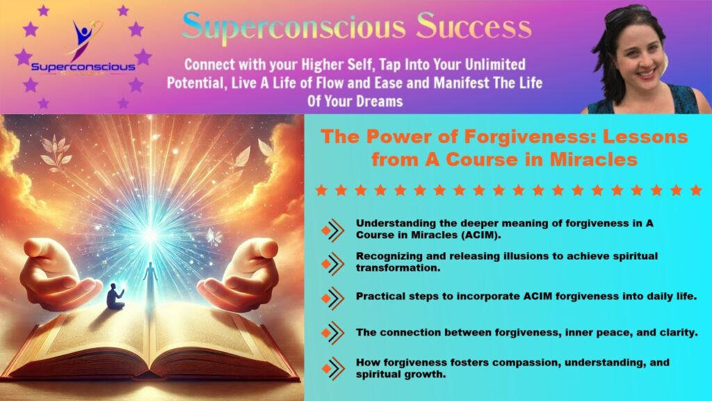 The Power of Forgiveness: Lessons from a Course in Miracles

The three keywords for SEO are:

1. **Forgiveness in A Course in Miracles**
2. **ACIM forgiveness**
3. **A Course in Miracles**
ACIM