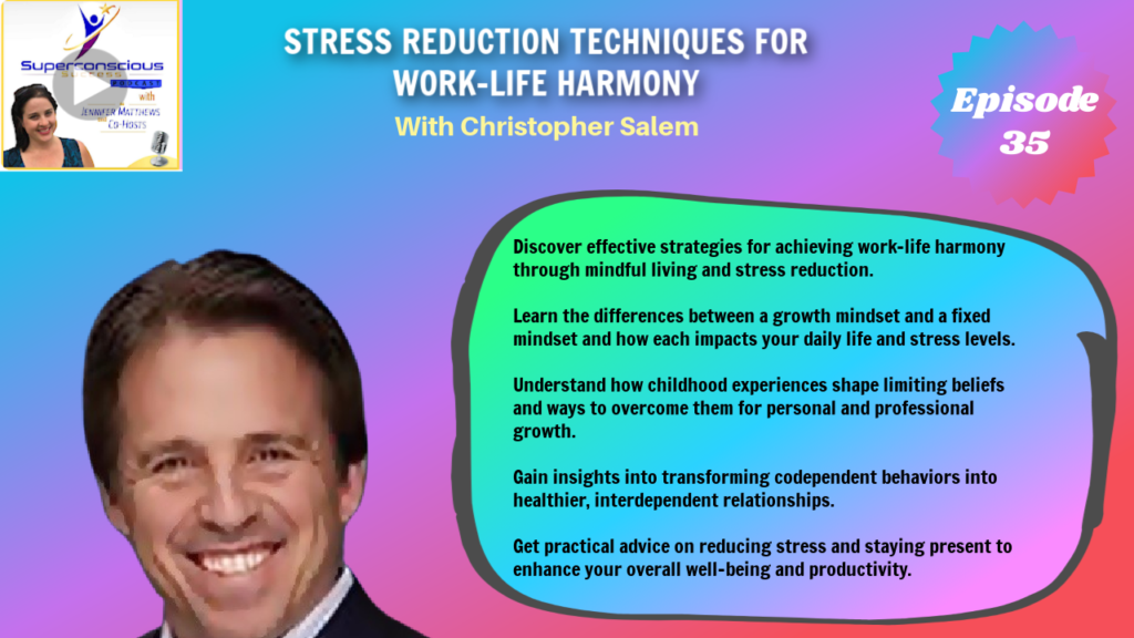 035 - Christopher Salem - Stress Reduction Techniques for Work-Life Harmony

Mindset, Mindful Living