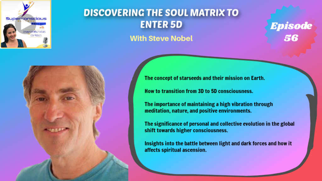 056 - Steve Nobel - Discovering the Soul Matrix to Enter 5D - Starseeds