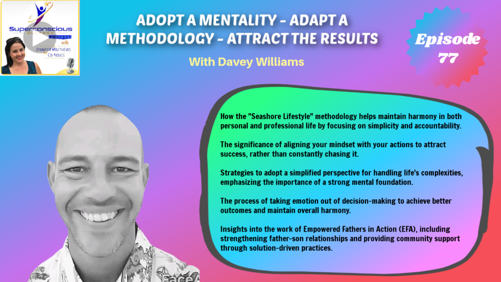 077 - Davey Williams - Adopt A Mentality - Adapt a Methodology - Attract The Results - Success and Entrepreneur