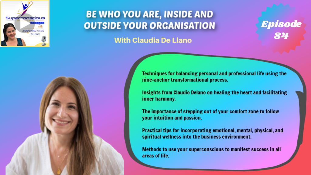 084 - Claudia Dellano - Be Who You Are, Inside and Outside Your Organisation - Entrepreneur