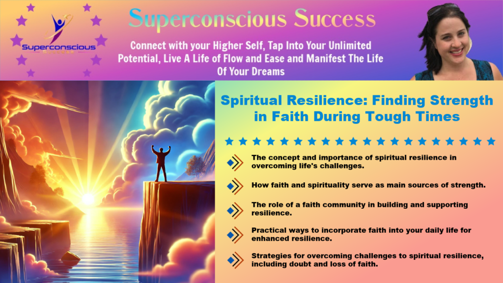 Spiritual Resilience: Finding Strength in Faith During Tough Times

Spiritual resilience
Faith community
Overcoming challenges